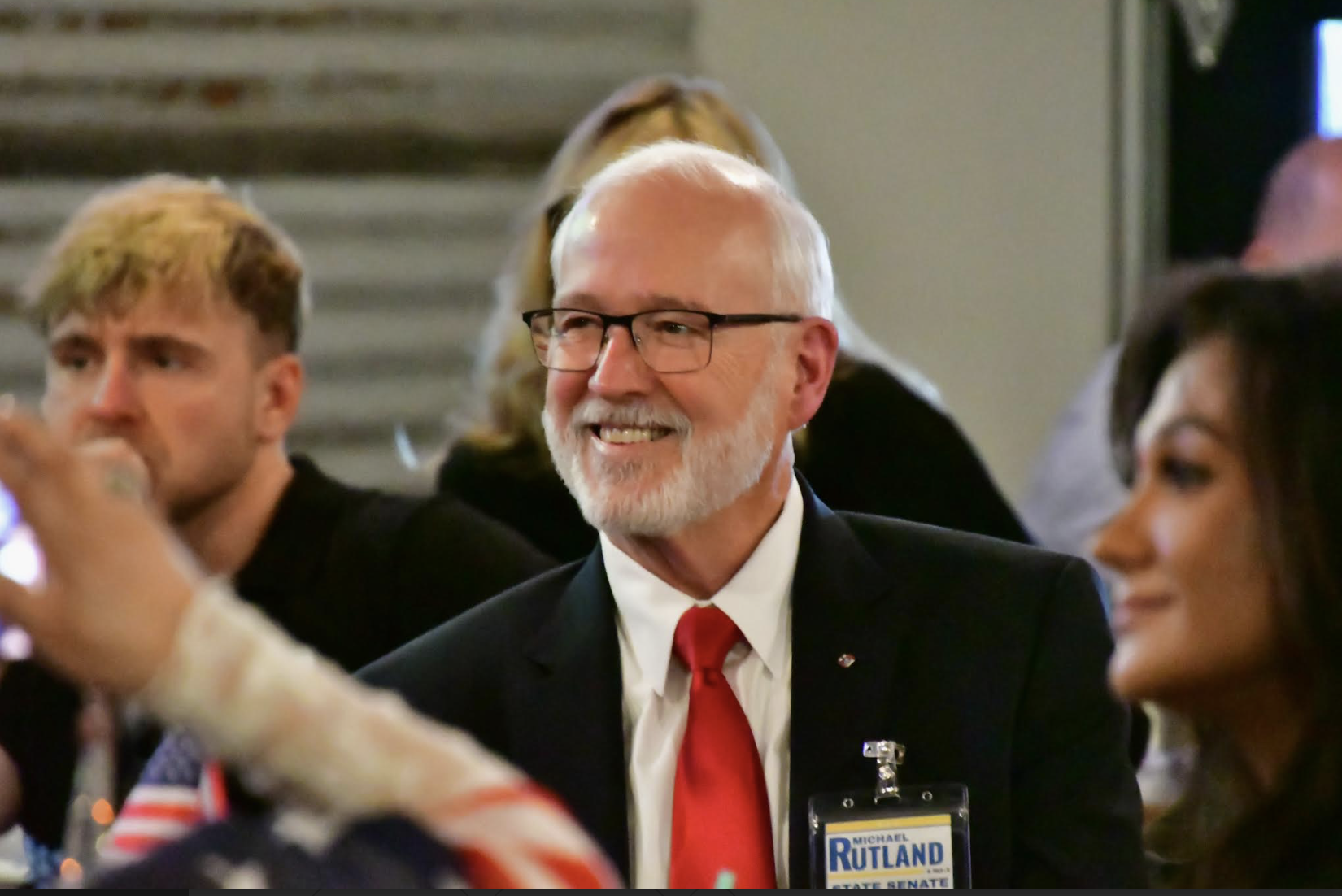 Michael Rutland at a campaign event